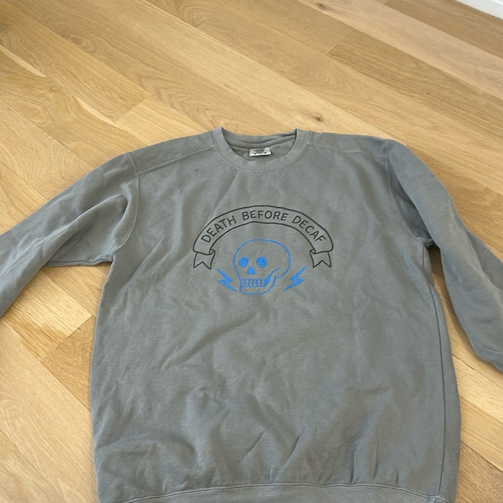 Comfort colors “death before decaf”